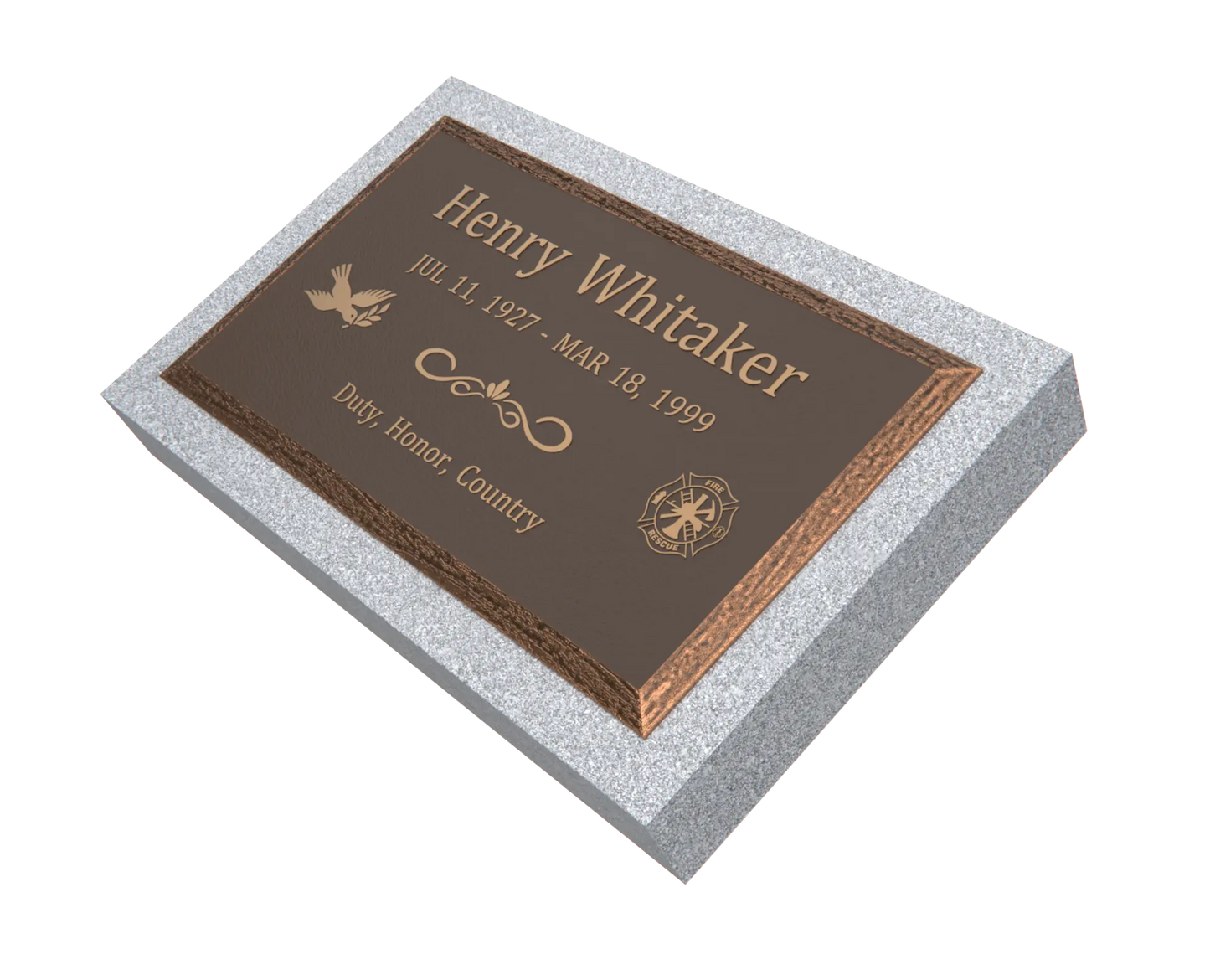 Premium Bronze Plaque 28"x 16"