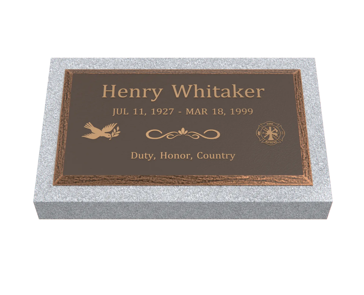 Premium Bronze Plaque 28"x 16"