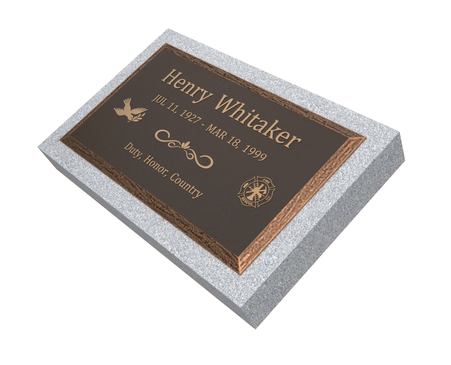 Premium Bronze Plaque 28"x 16"
