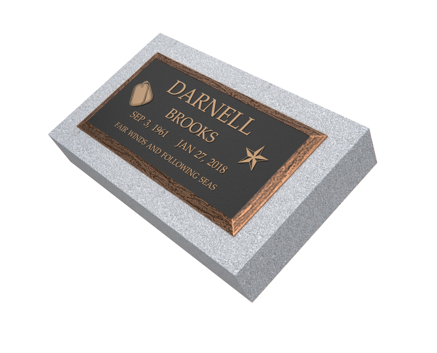 Premium Bronze Plaque 20"x 10" with Granite Base