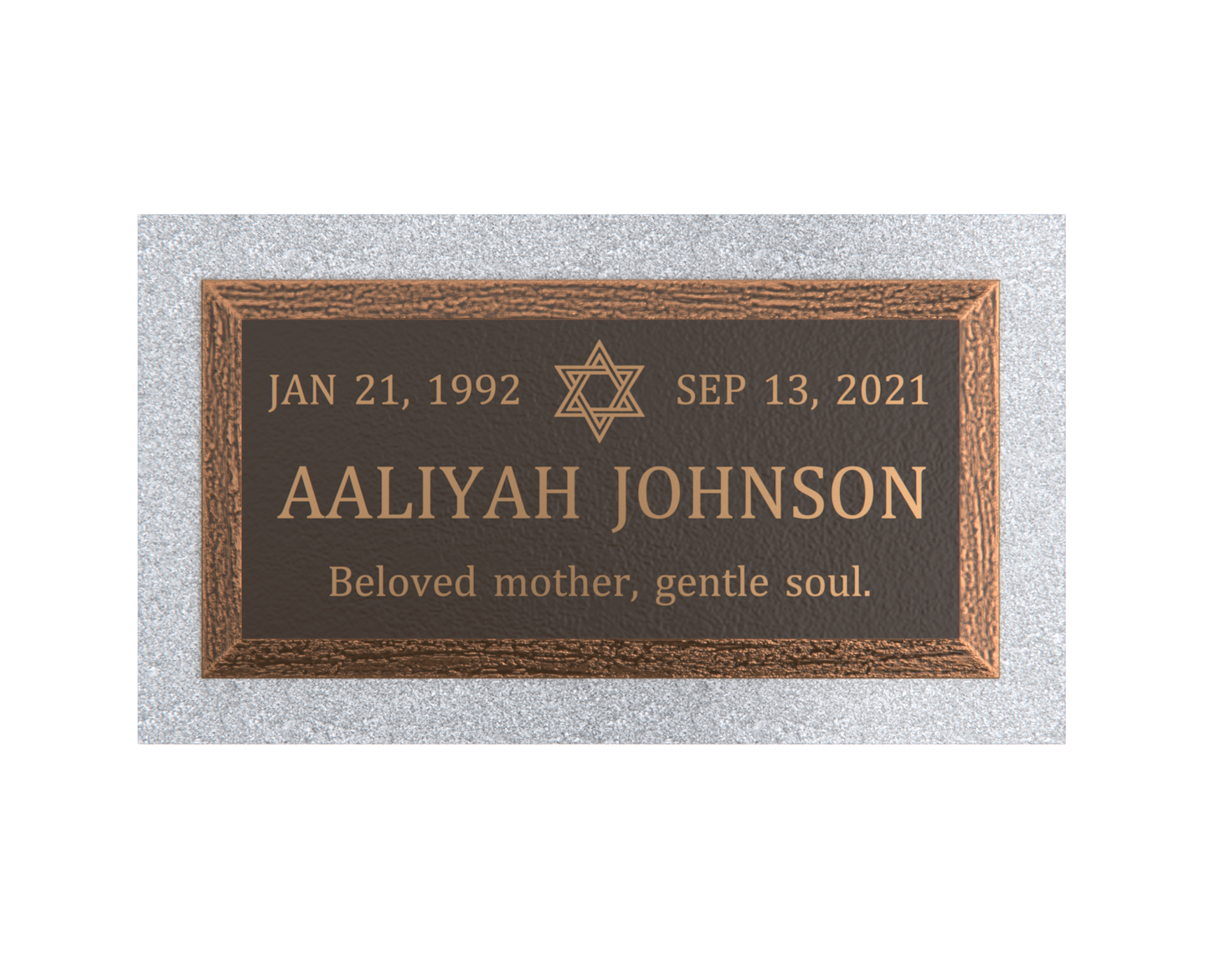 Premium Bronze Plaque 24"x 12" with Granite Base