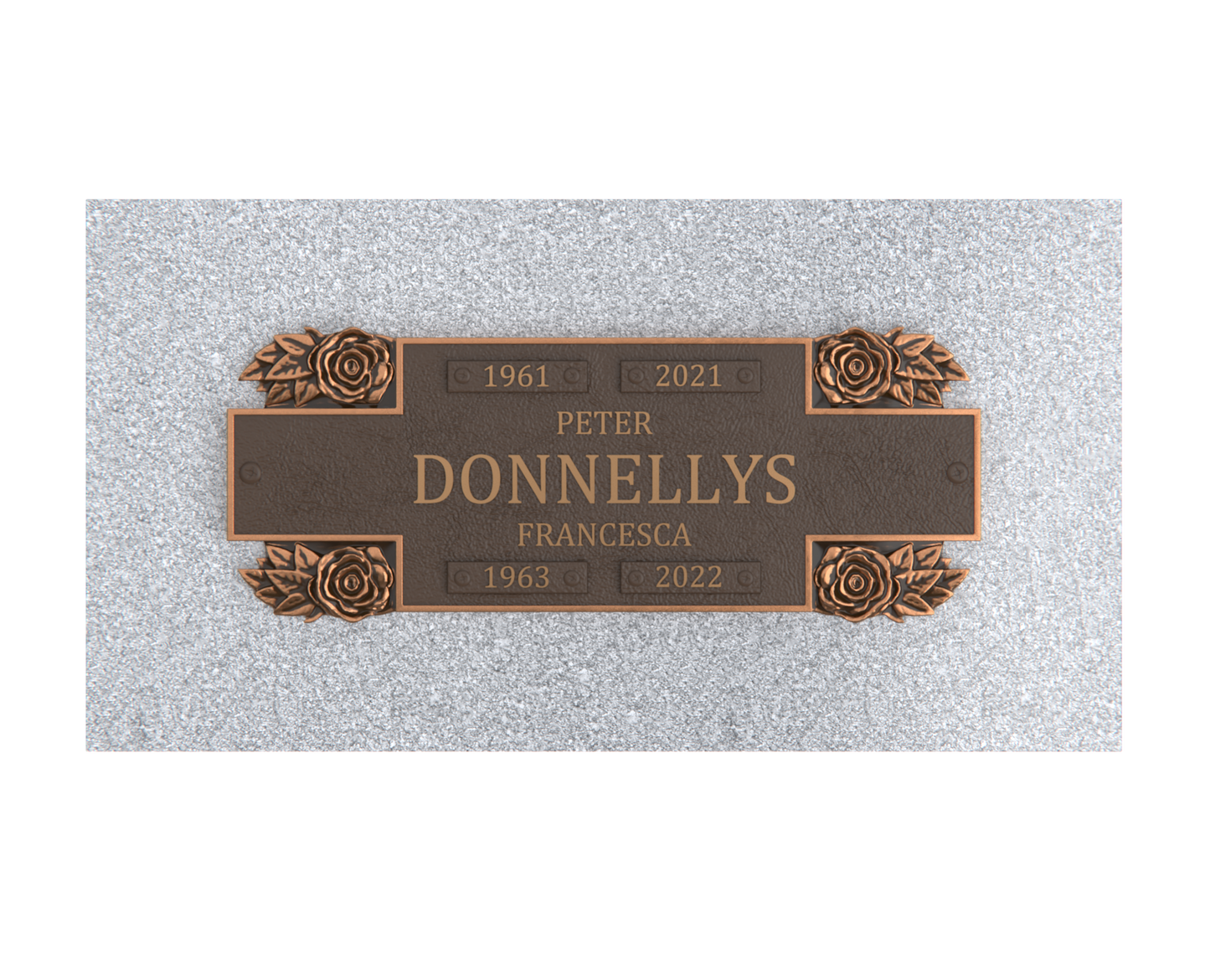 Bronze Companion Plaque 11"x 4" with Granite Base