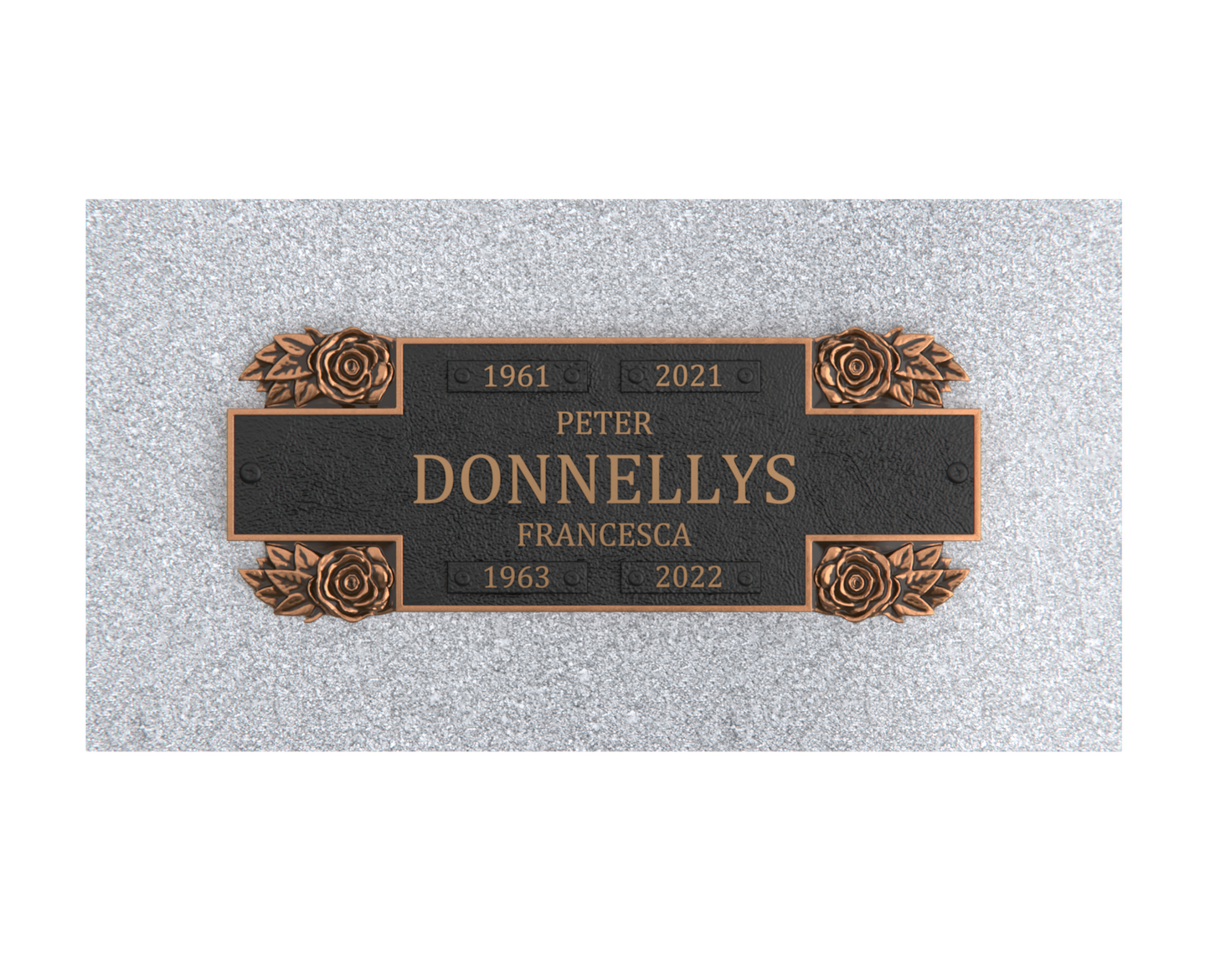 Bronze Companion Plaque 11"x 4" with Granite Base