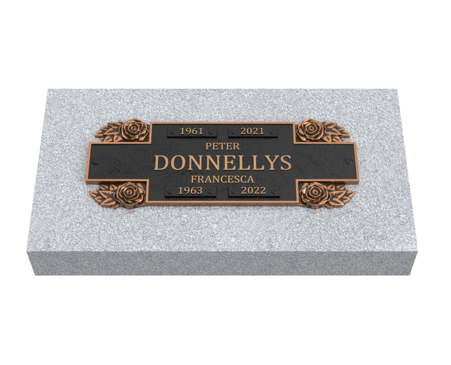 Bronze Companion Plaque 11"x 4" with Granite Base