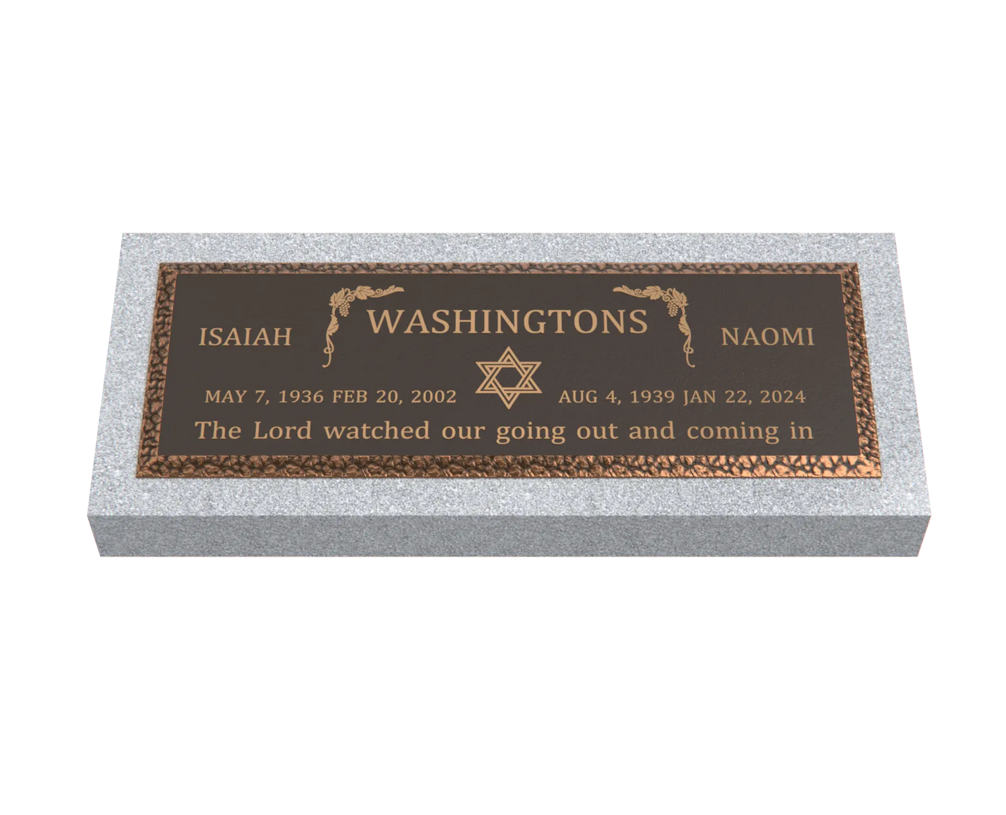 Premium Bronze Plaque 36"x 13"
