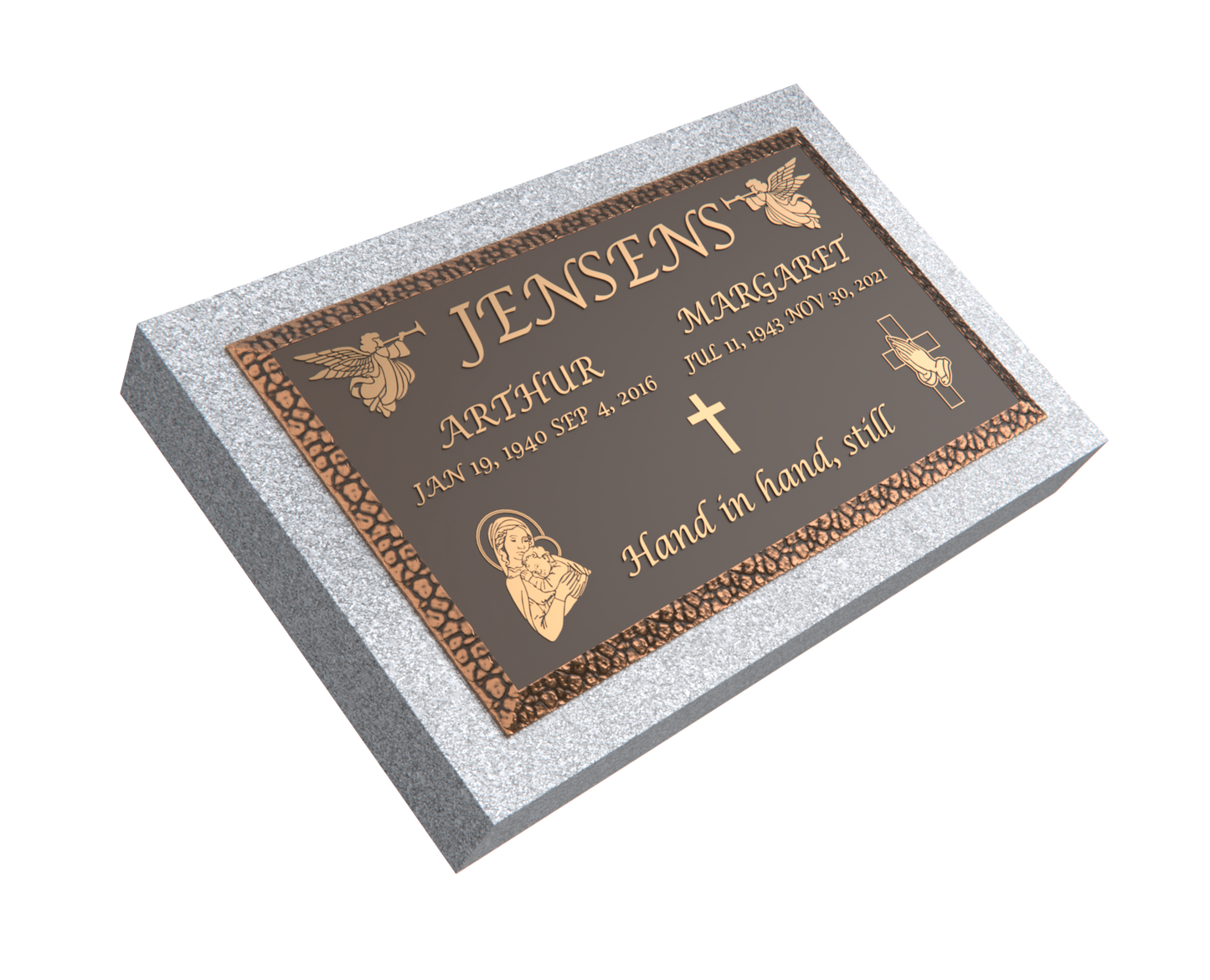 Premium Bronze Plaque 28"x 16" with Granite Base