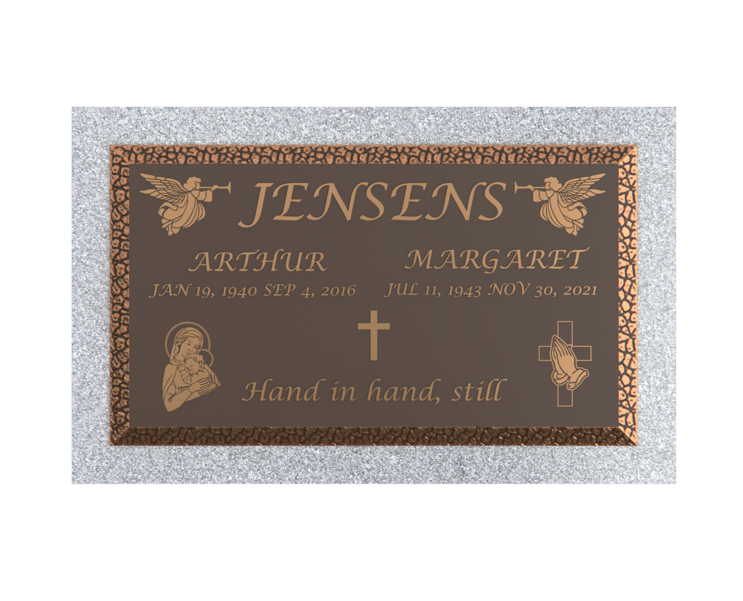 Premium Bronze Plaque 28"x 16" with Granite Base