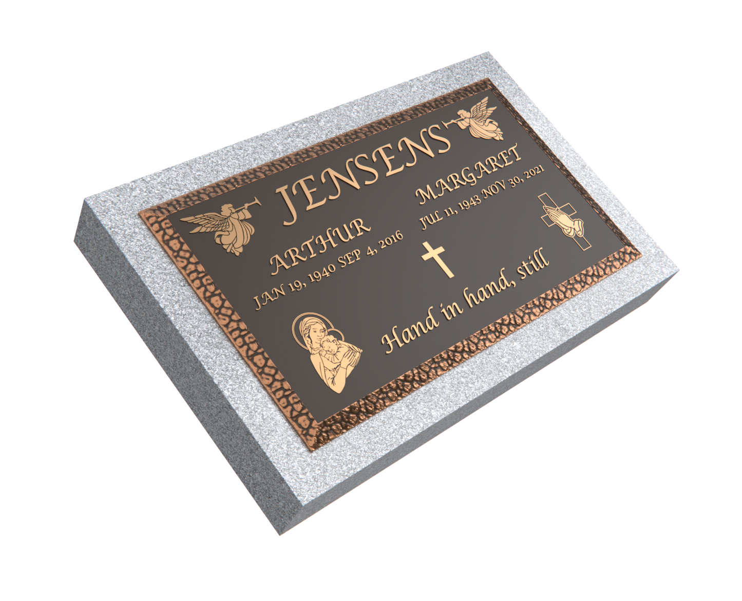 Premium Bronze Plaque 28"x 16" with Granite Base