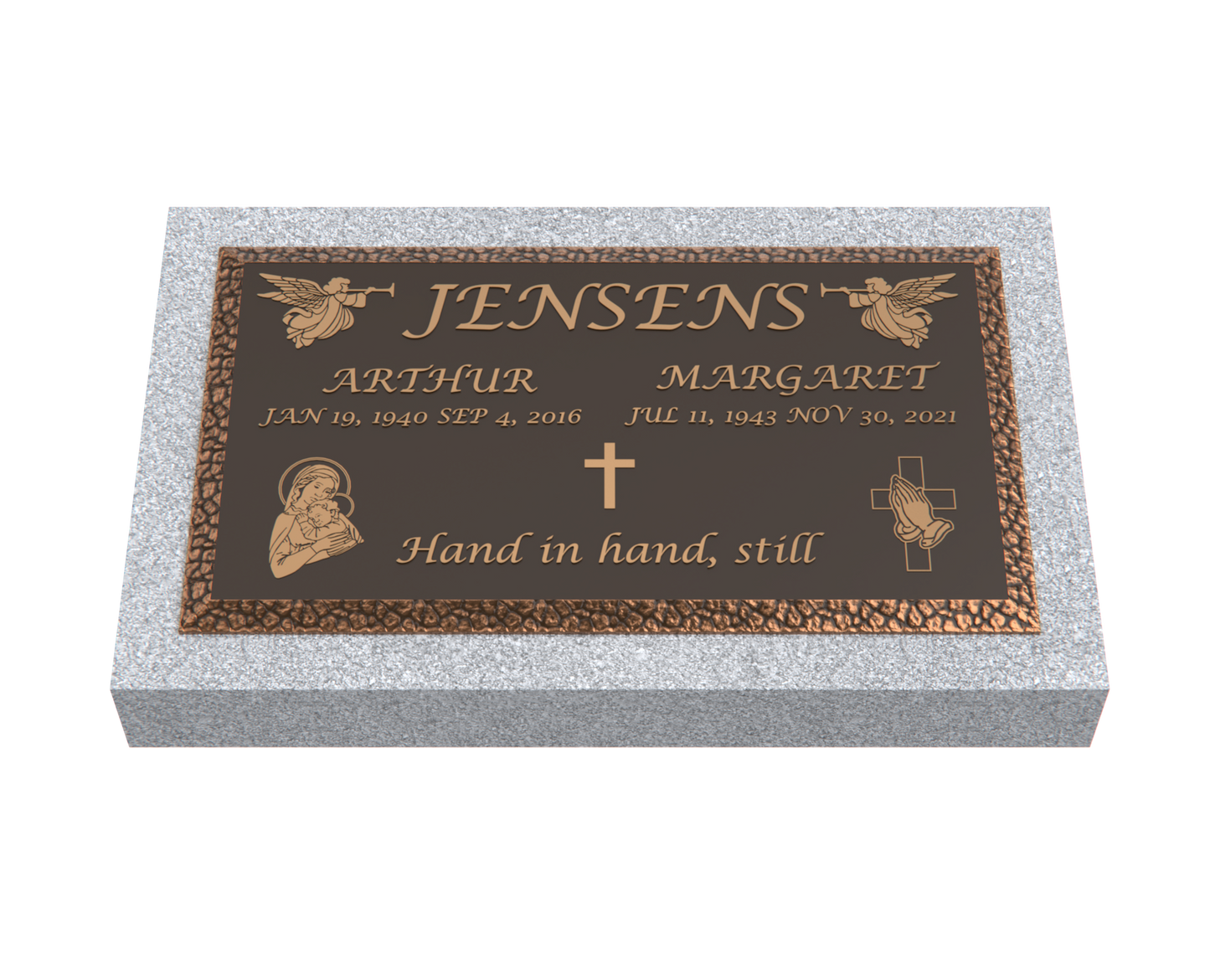 Premium Bronze Plaque 28"x 16" with Granite Base
