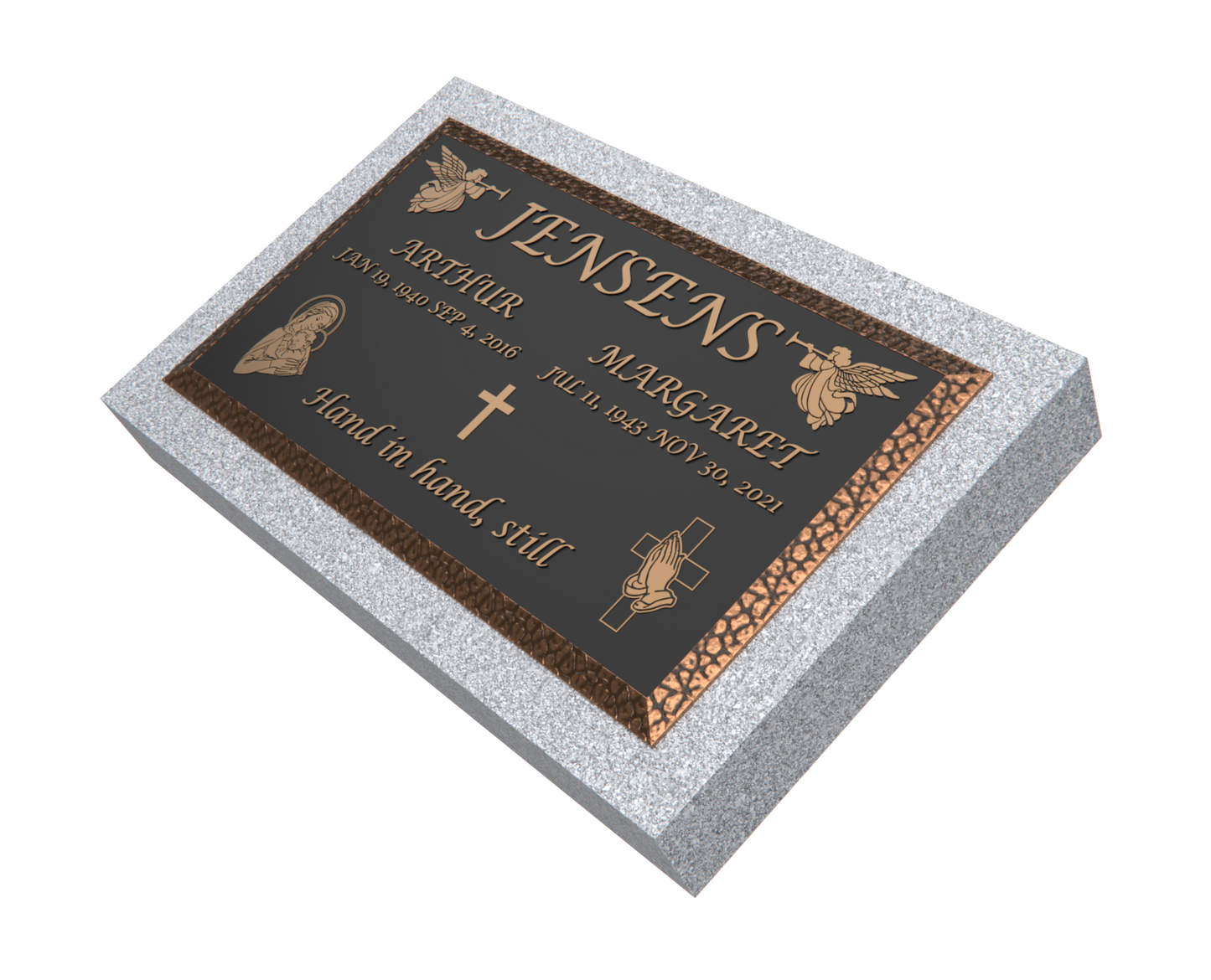 Premium Bronze Plaque 28"x 16" with Granite Base