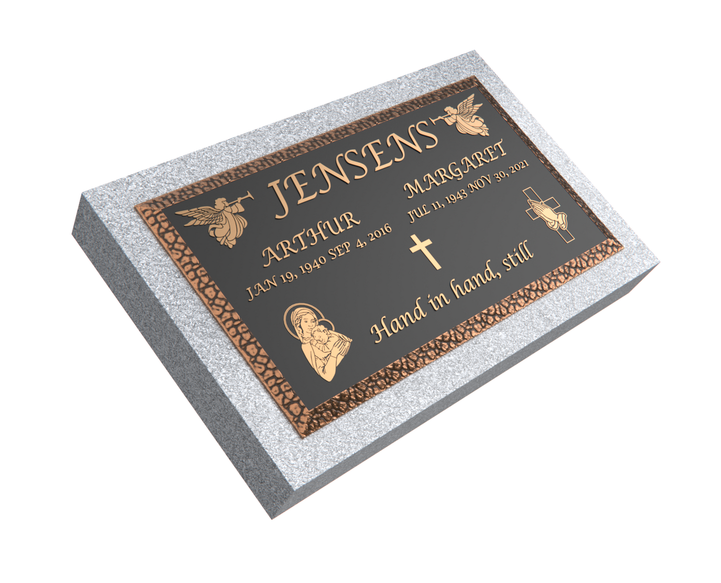 Premium Bronze Plaque 28"x 16" with Granite Base