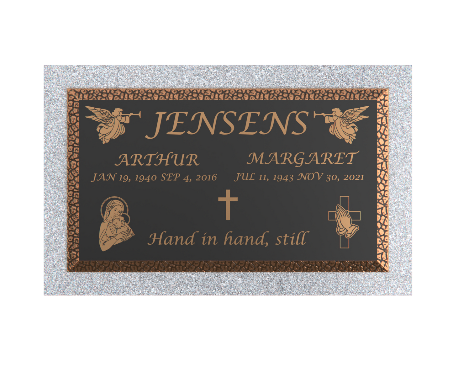 Premium Bronze Plaque 28"x 16" with Granite Base