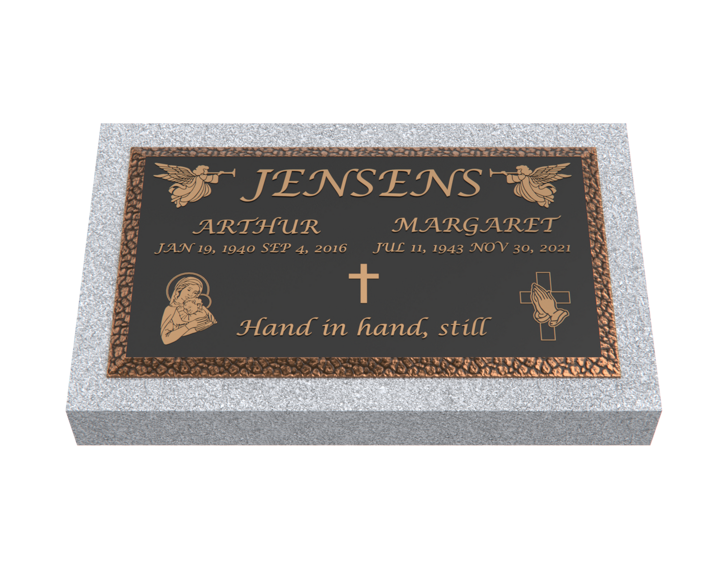 Premium Bronze Plaque 28"x 16" with Granite Base