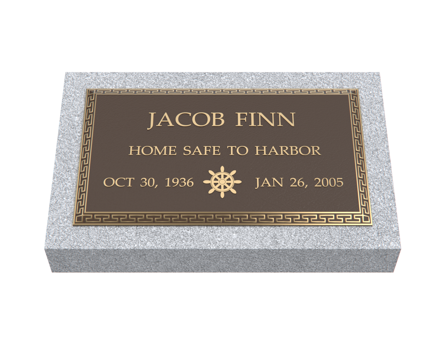 Premium Bronze Plaque 24"x 14" with Granite Base