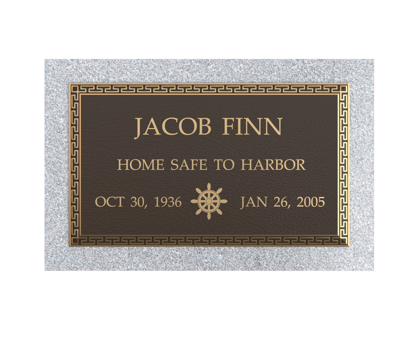 Premium Bronze Plaque 24"x 14" with Granite Base