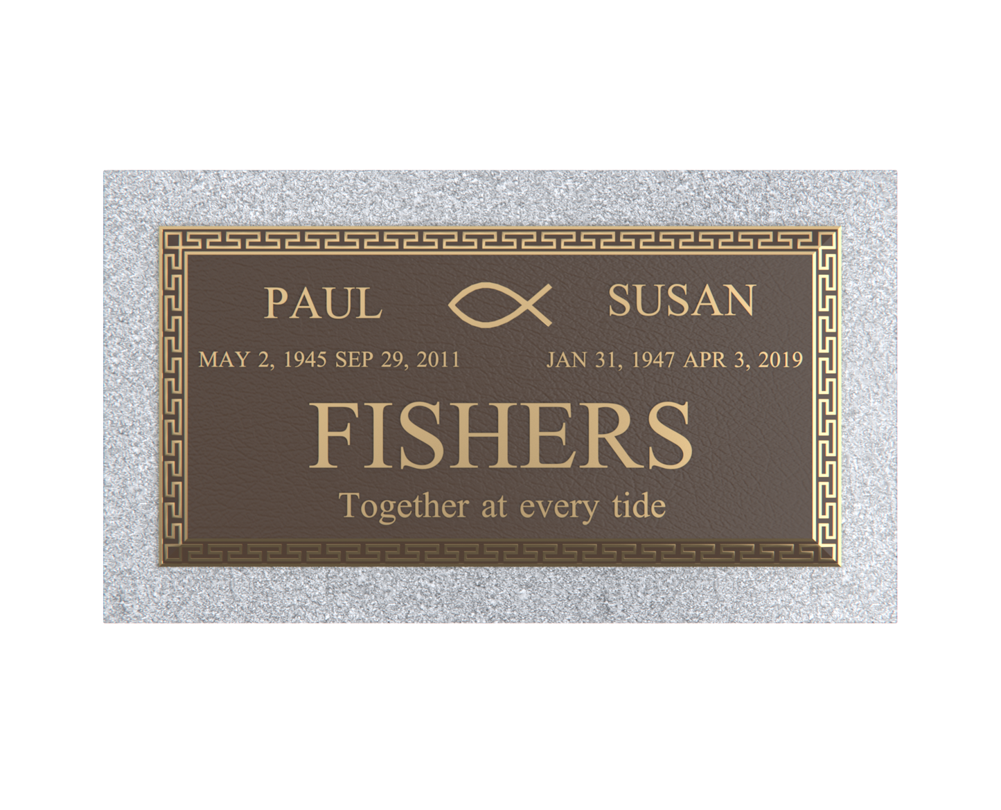 Premium Bronze Plaque 24"x 12" with Granite Base