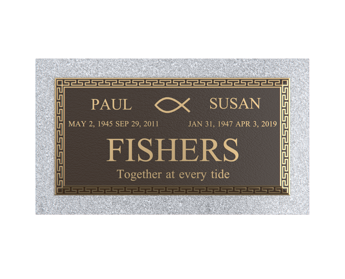Premium Bronze Plaque 24"x 12" with Granite Base