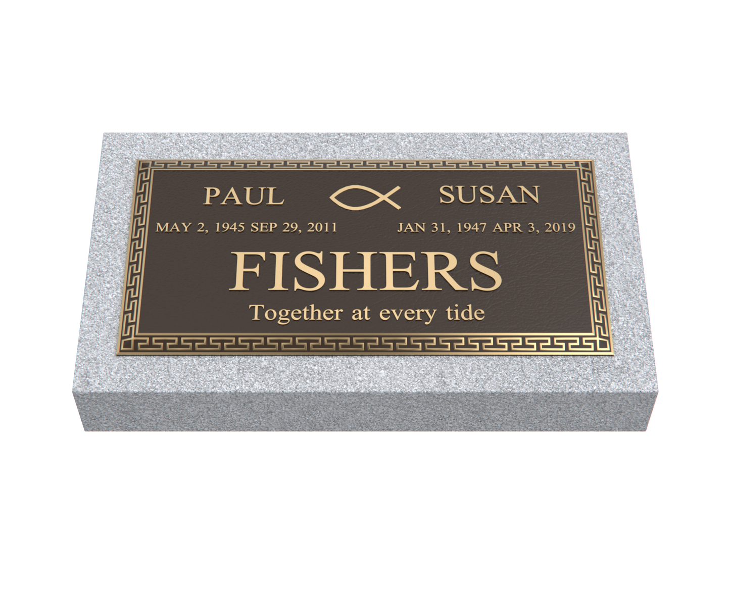 Premium Bronze Plaque 24"x 12" with Granite Base