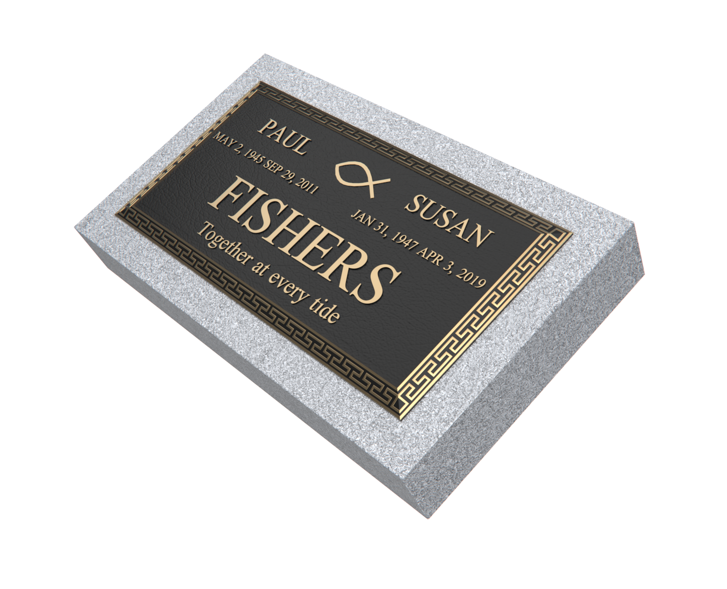 Premium Bronze Plaque 24"x 12" with Granite Base