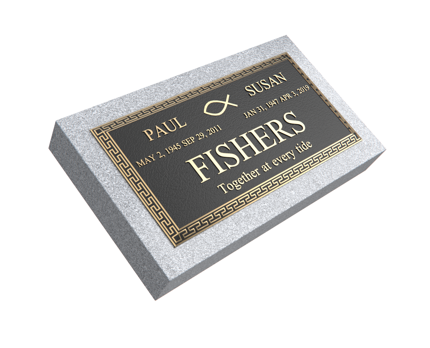 Premium Bronze Plaque 24"x 12" with Granite Base