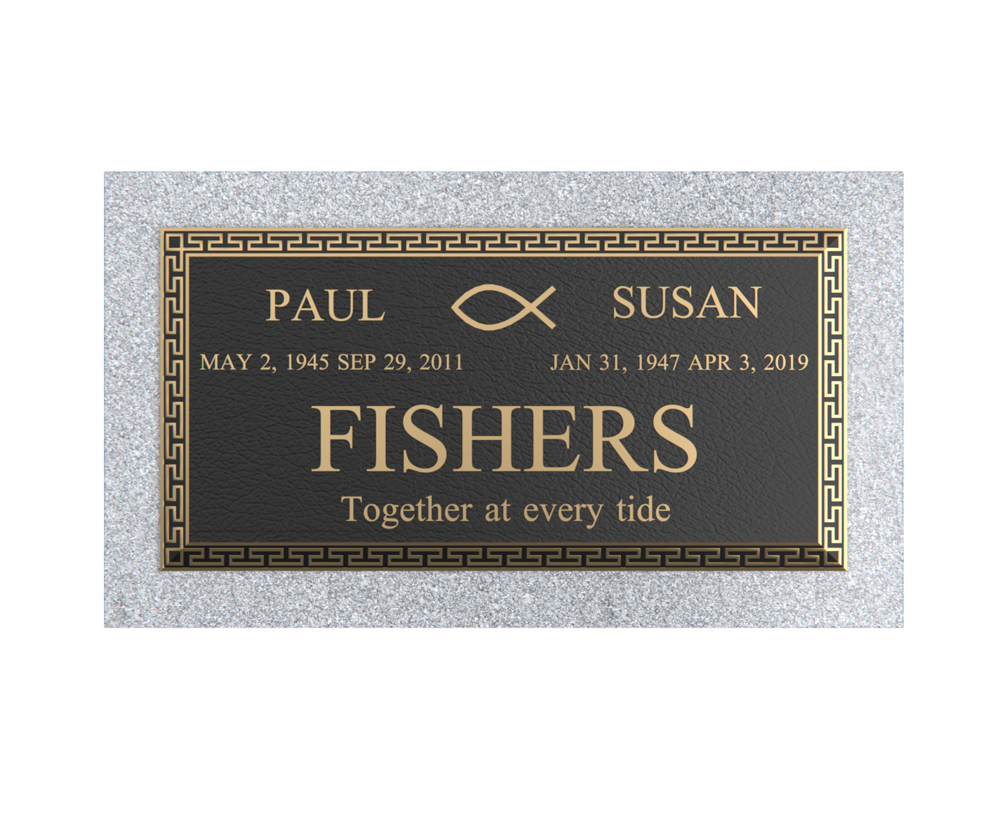 Premium Bronze Plaque 24"x 12" with Granite Base