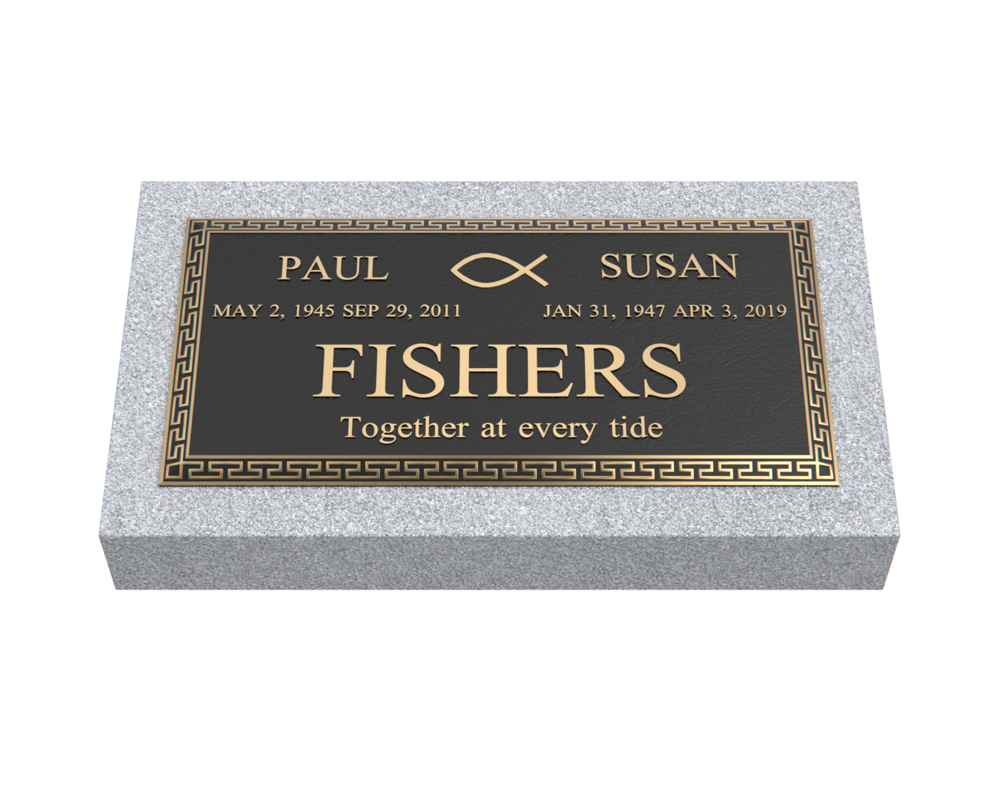 Premium Bronze Plaque 24"x 12" with Granite Base