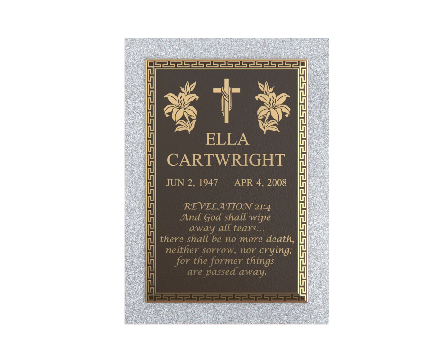 Premium Bronze Plaque 24"x 12"