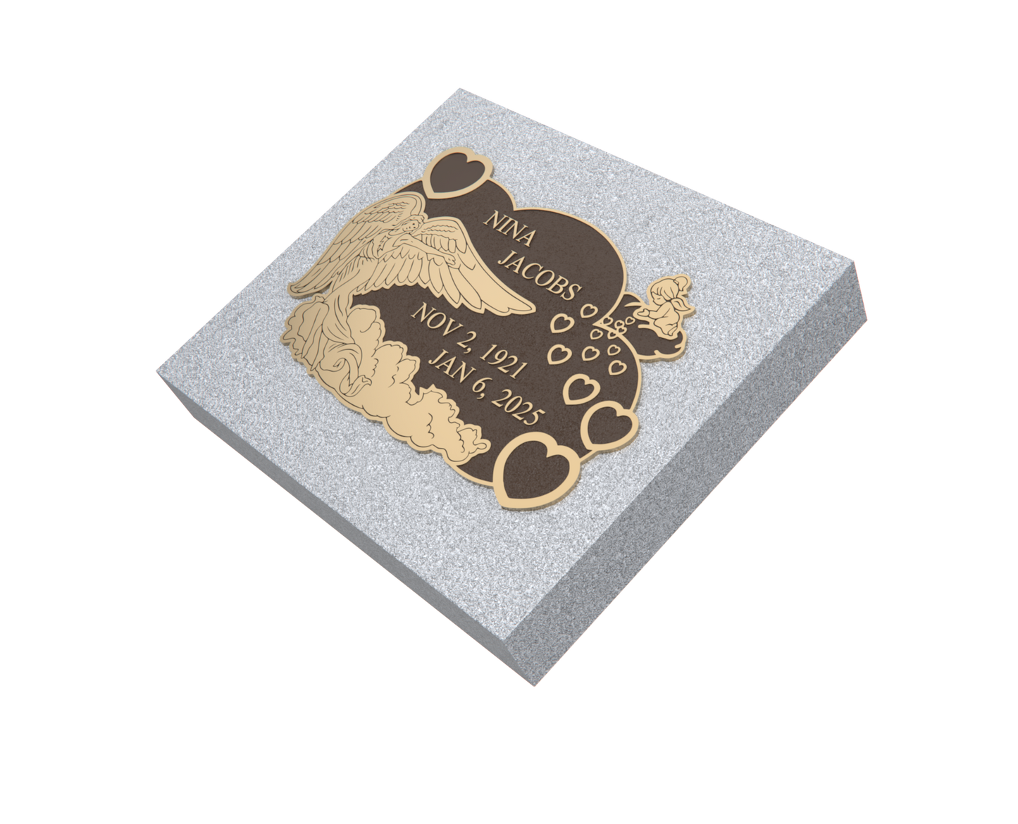 Premium Bronze Plaque 22"x 18" with Granite Base