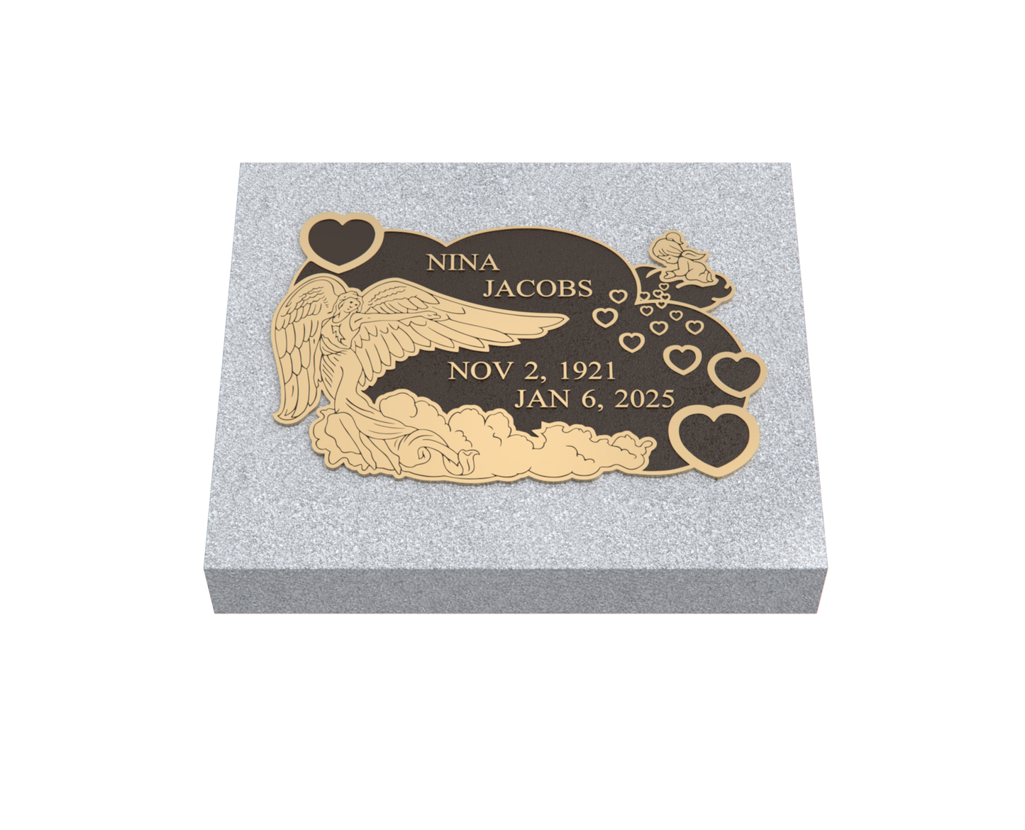 Premium Bronze Plaque 22"x 18" with Granite Base