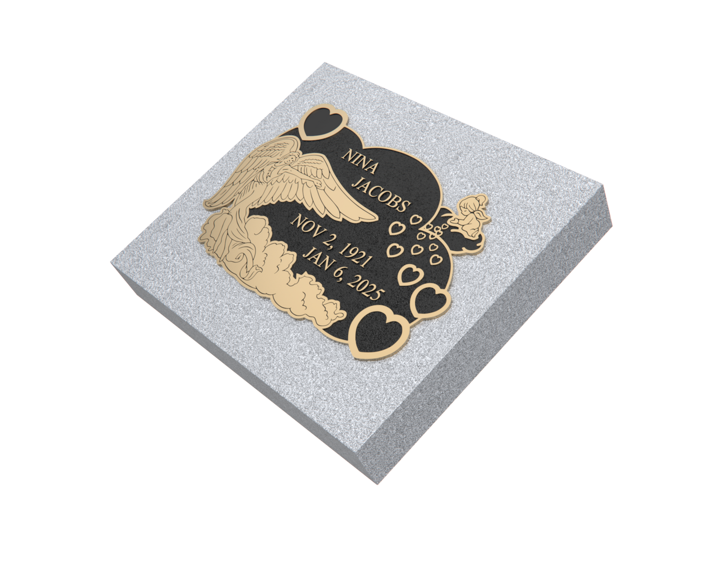 Premium Bronze Plaque 22"x 18" with Granite Base