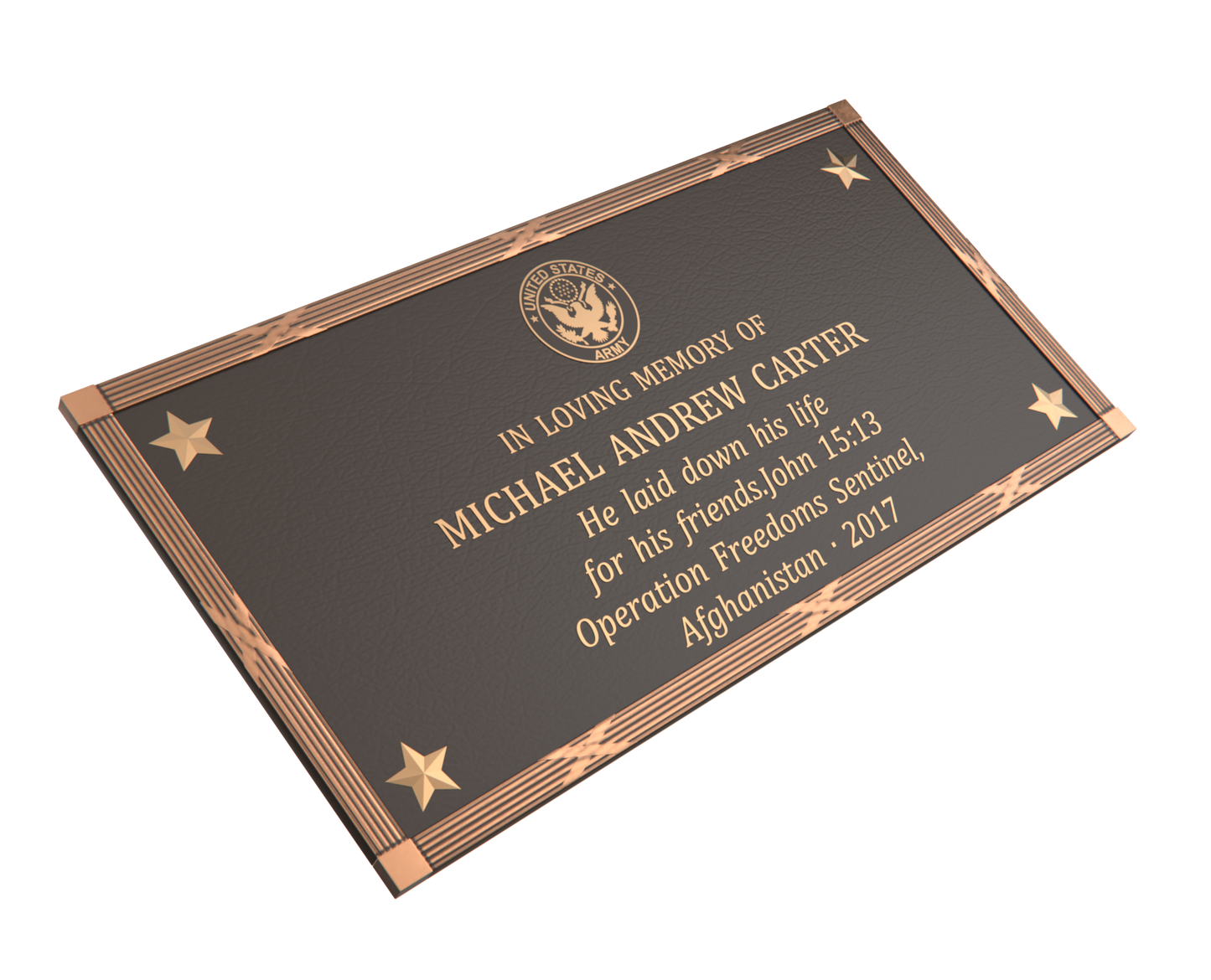 Premium Bronze Plaque 32"x 16"