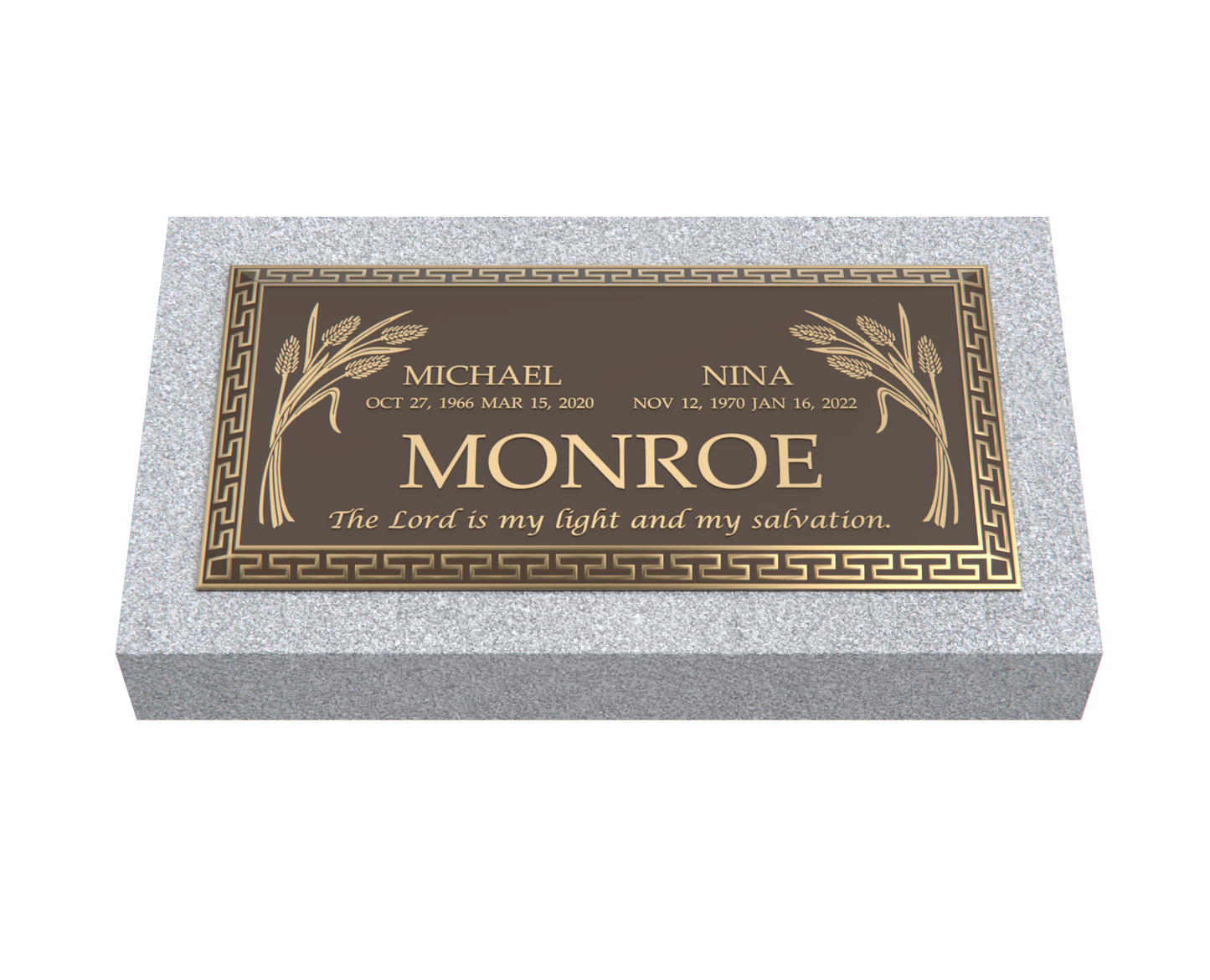Premium Bronze Plaque 36"x 13" with Granite Base