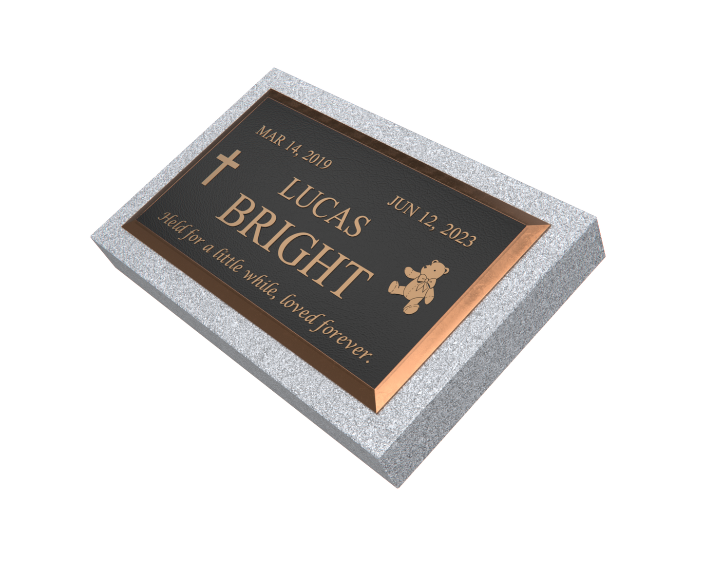 Premium Bronze Plaque 28"x 16" with Granite Base