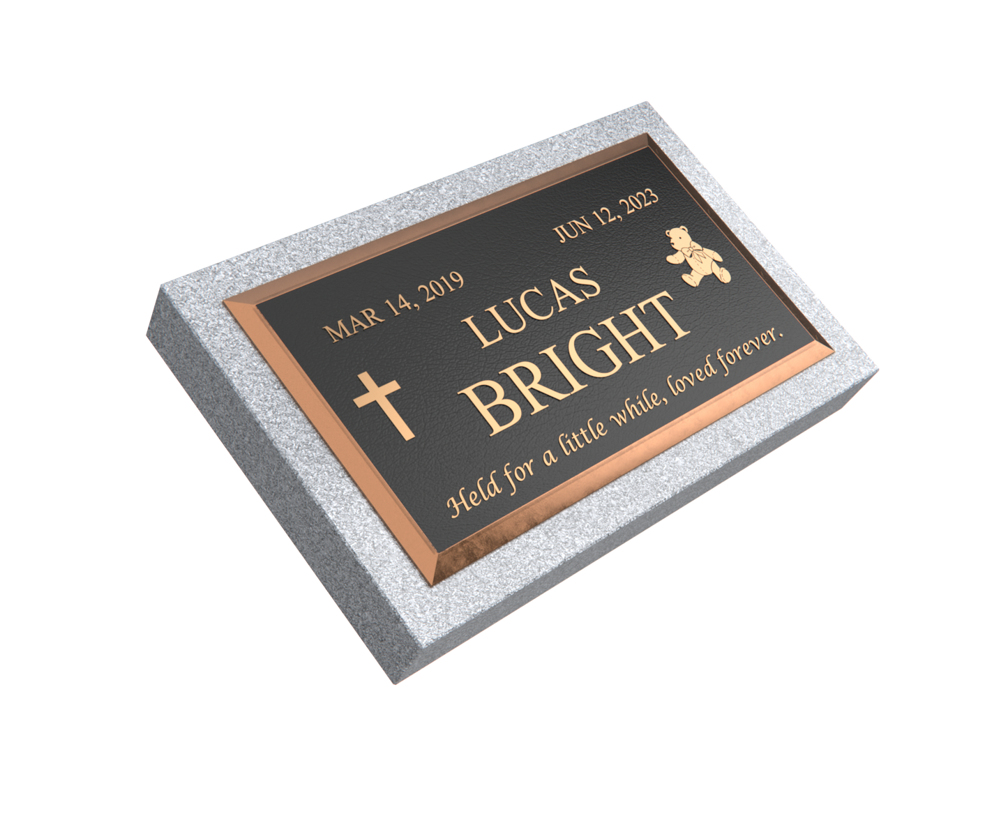 Premium Bronze Plaque 28"x 16" with Granite Base