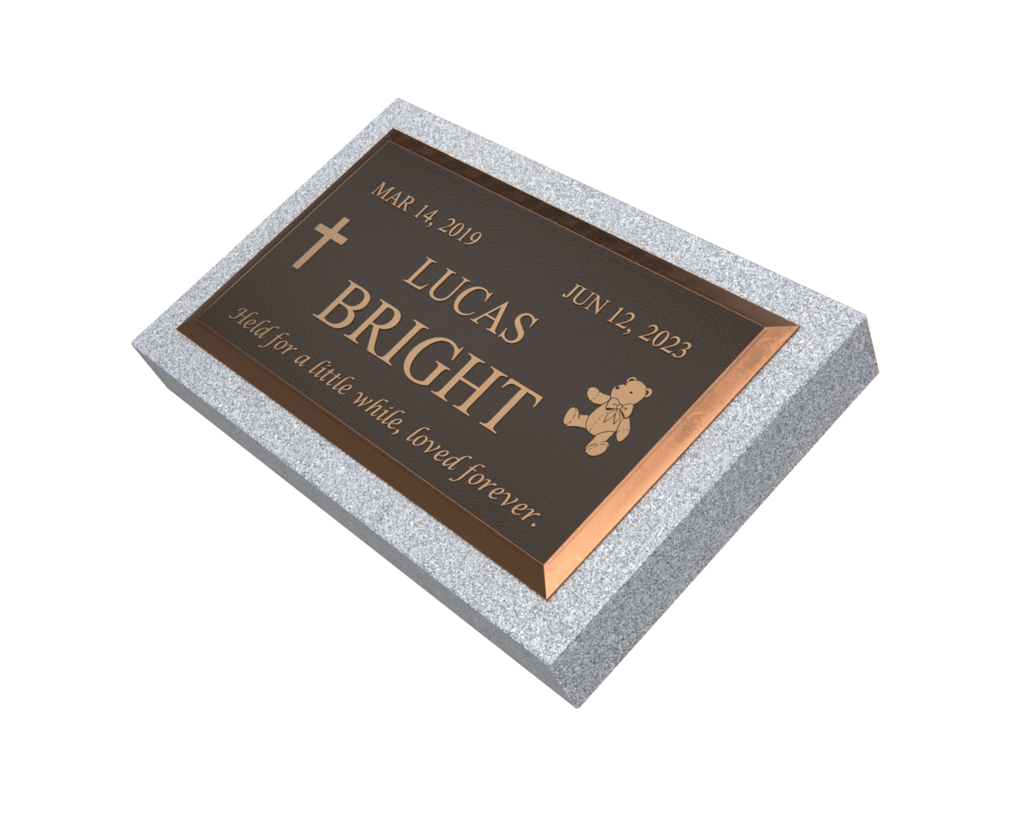 Premium Bronze Plaque 28"x 16" with Granite Base