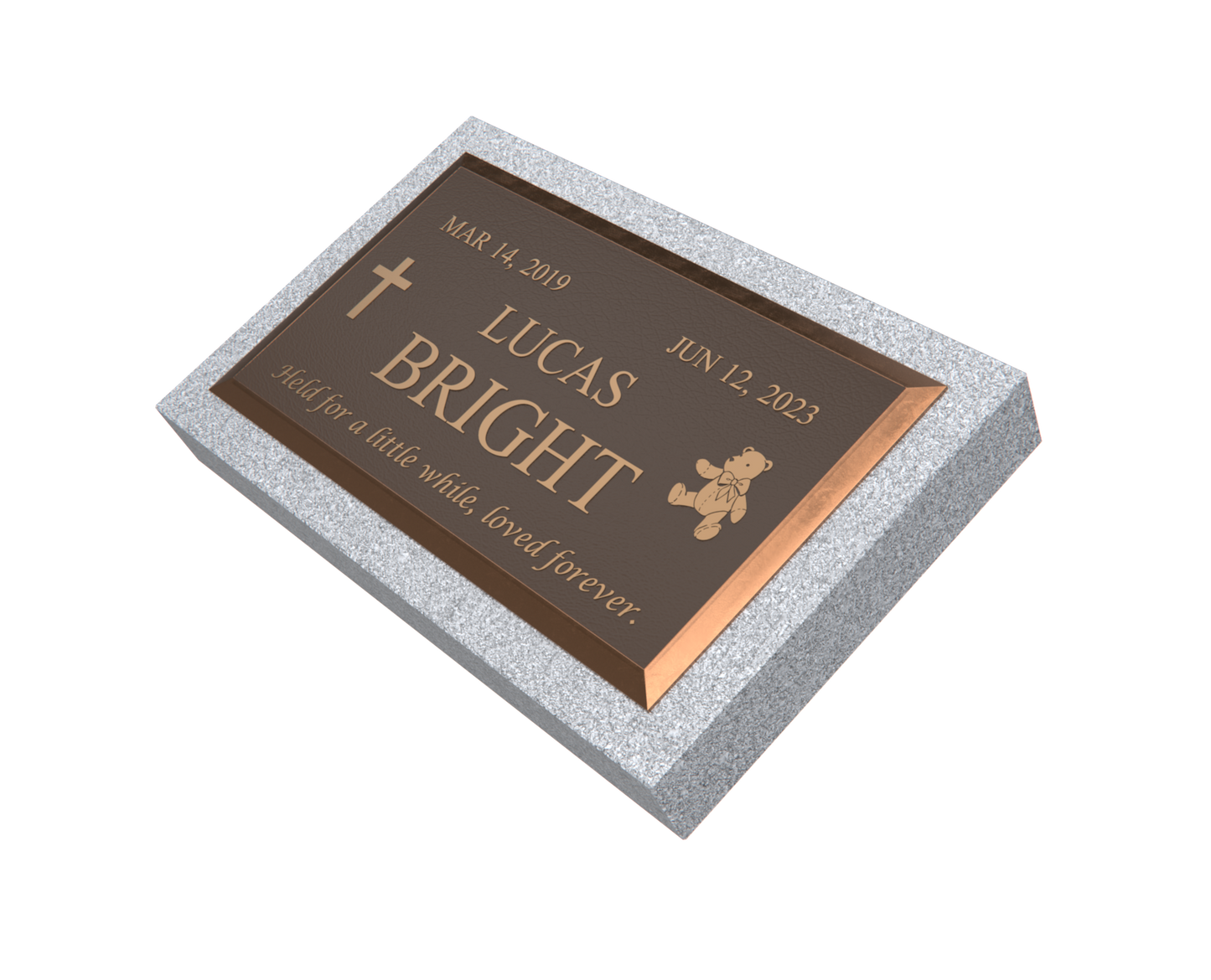Premium Bronze Plaque 28"x 16" with Granite Base