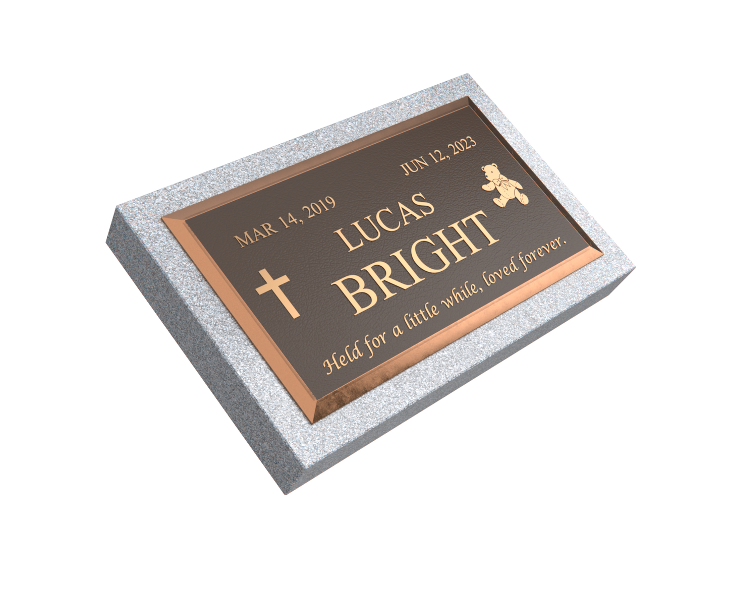 Premium Bronze Plaque 28"x 16" with Granite Base