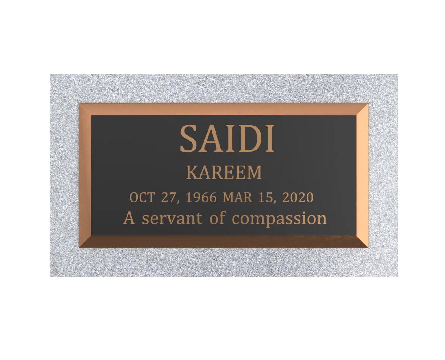 Premium Bronze Plaque 20"x 10"