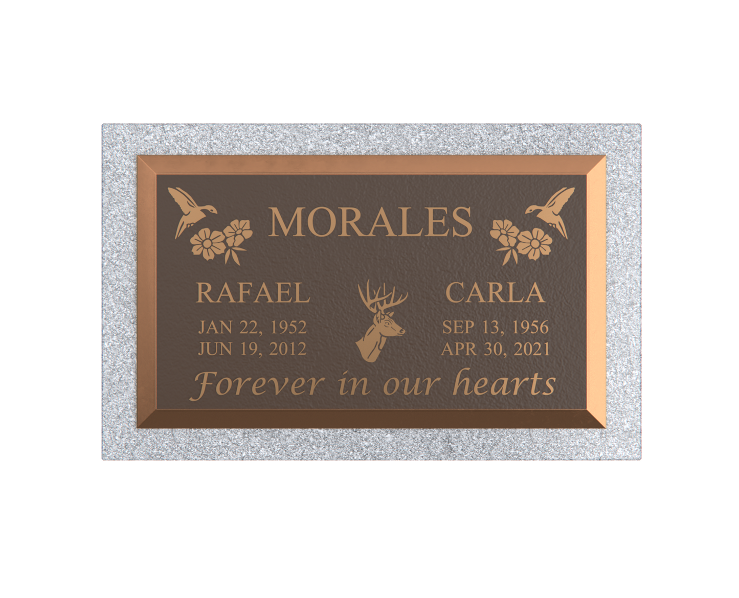Premium Bronze Plaque 28"x 16" with Granite Base