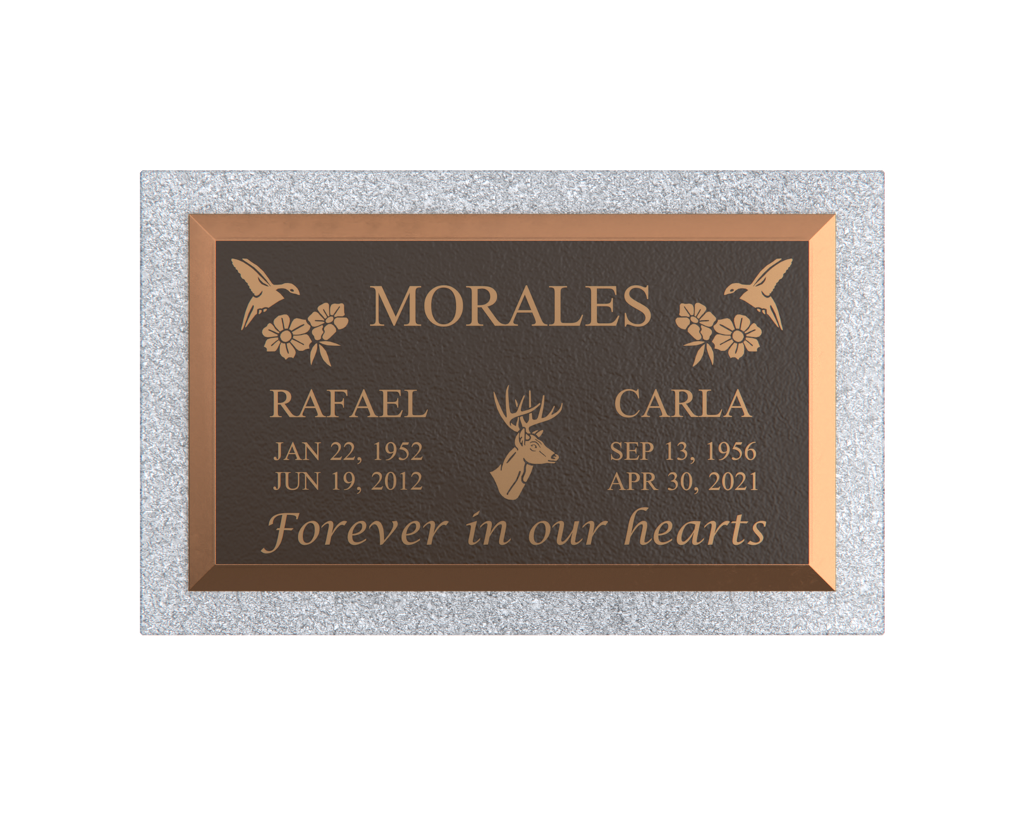 Premium Bronze Plaque 28"x 16" with Granite Base