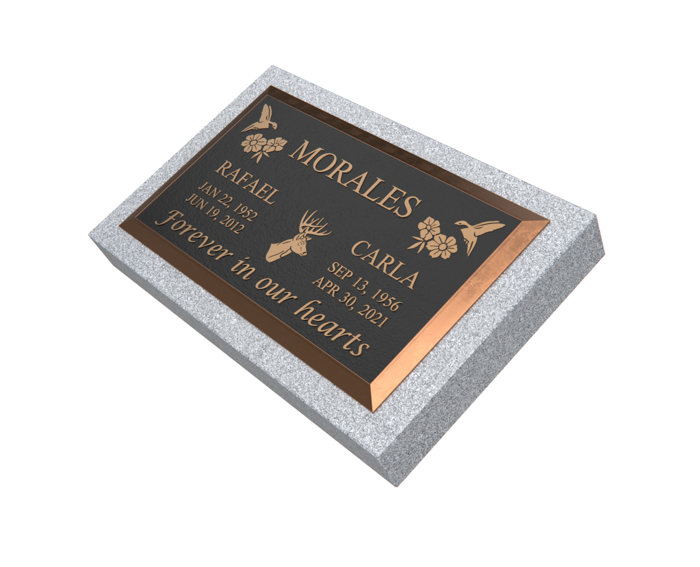 Premium Bronze Plaque 28"x 16" with Granite Base