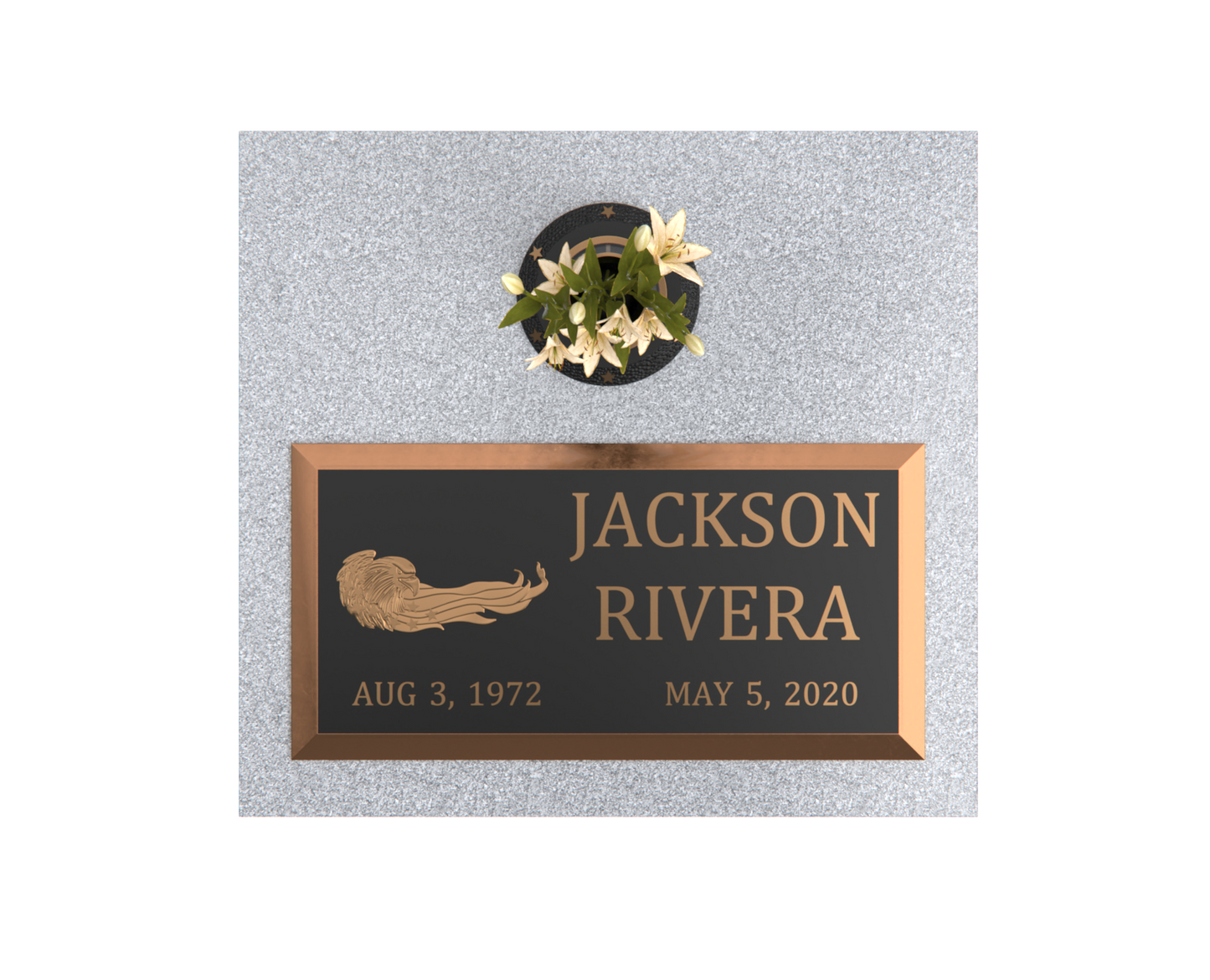 Premium Bronze Plaque 24"x 12" with Granite Base