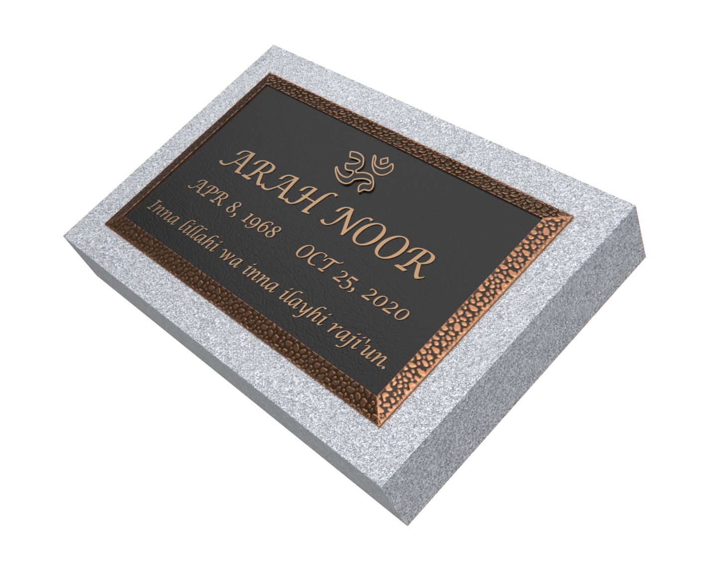 Premium Bronze Plaque 24"x 14" with Granite Base