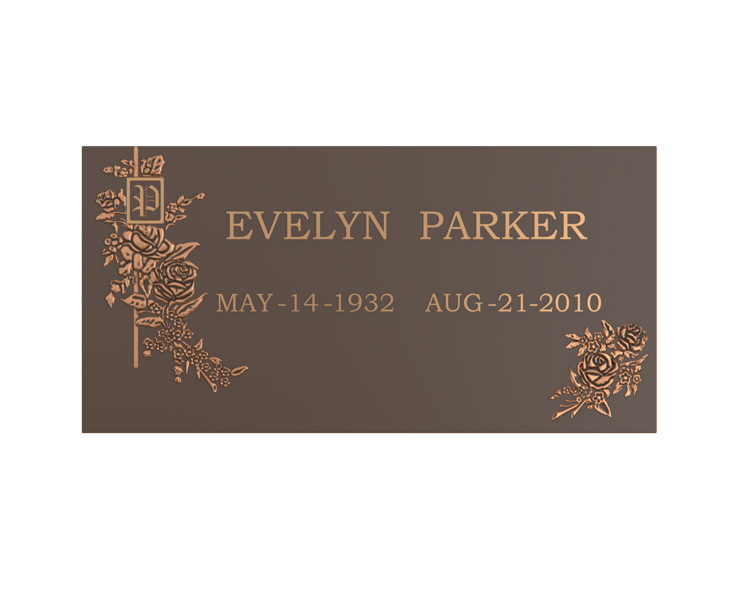 Premium Bronze Plaque 24"x 12"