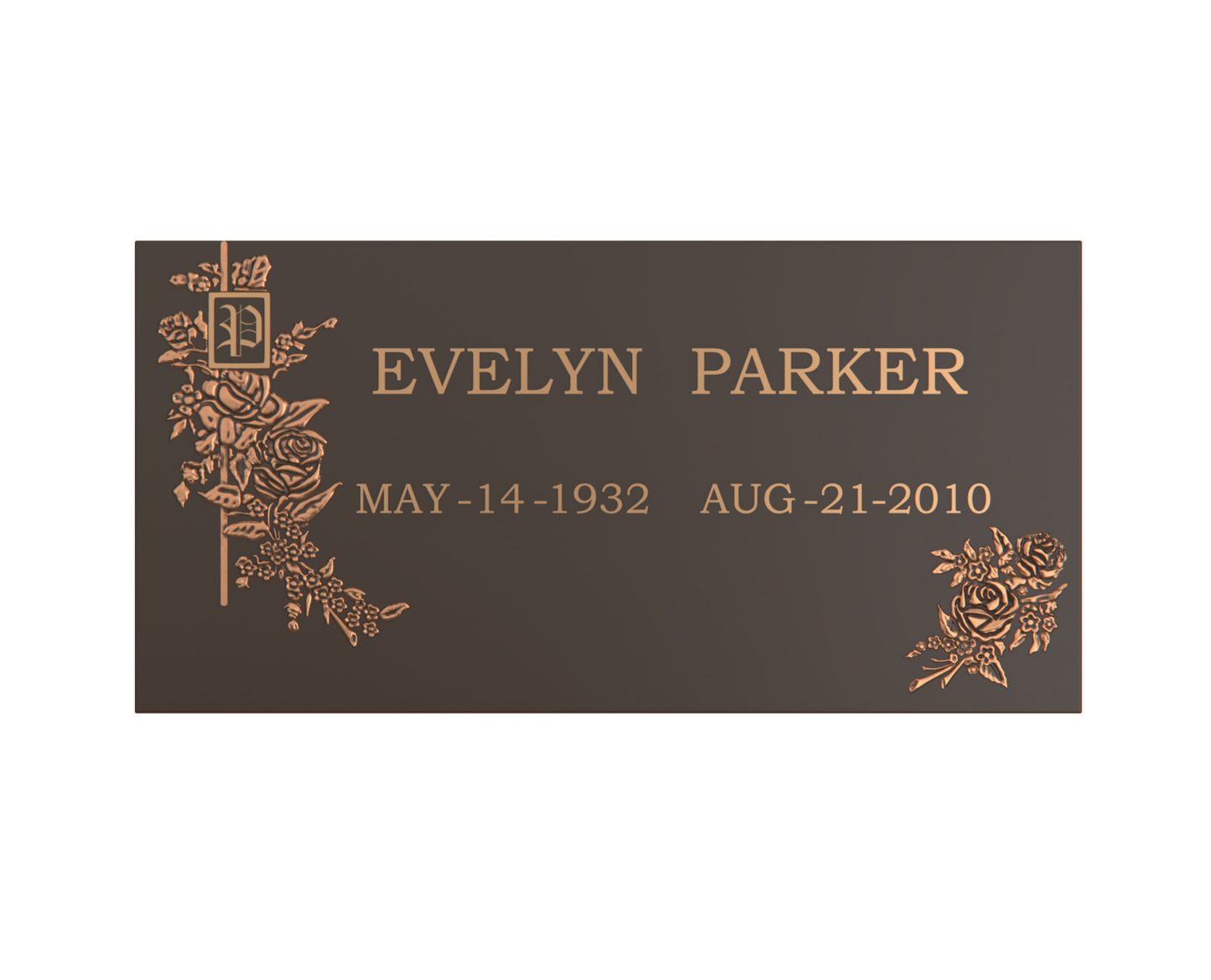 Premium Bronze Plaque 24"x 12"