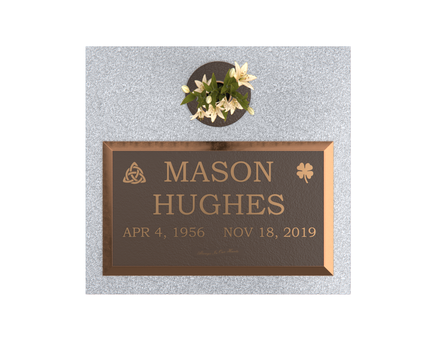 Premium Bronze Plaque 28"x 16" with Granite Base