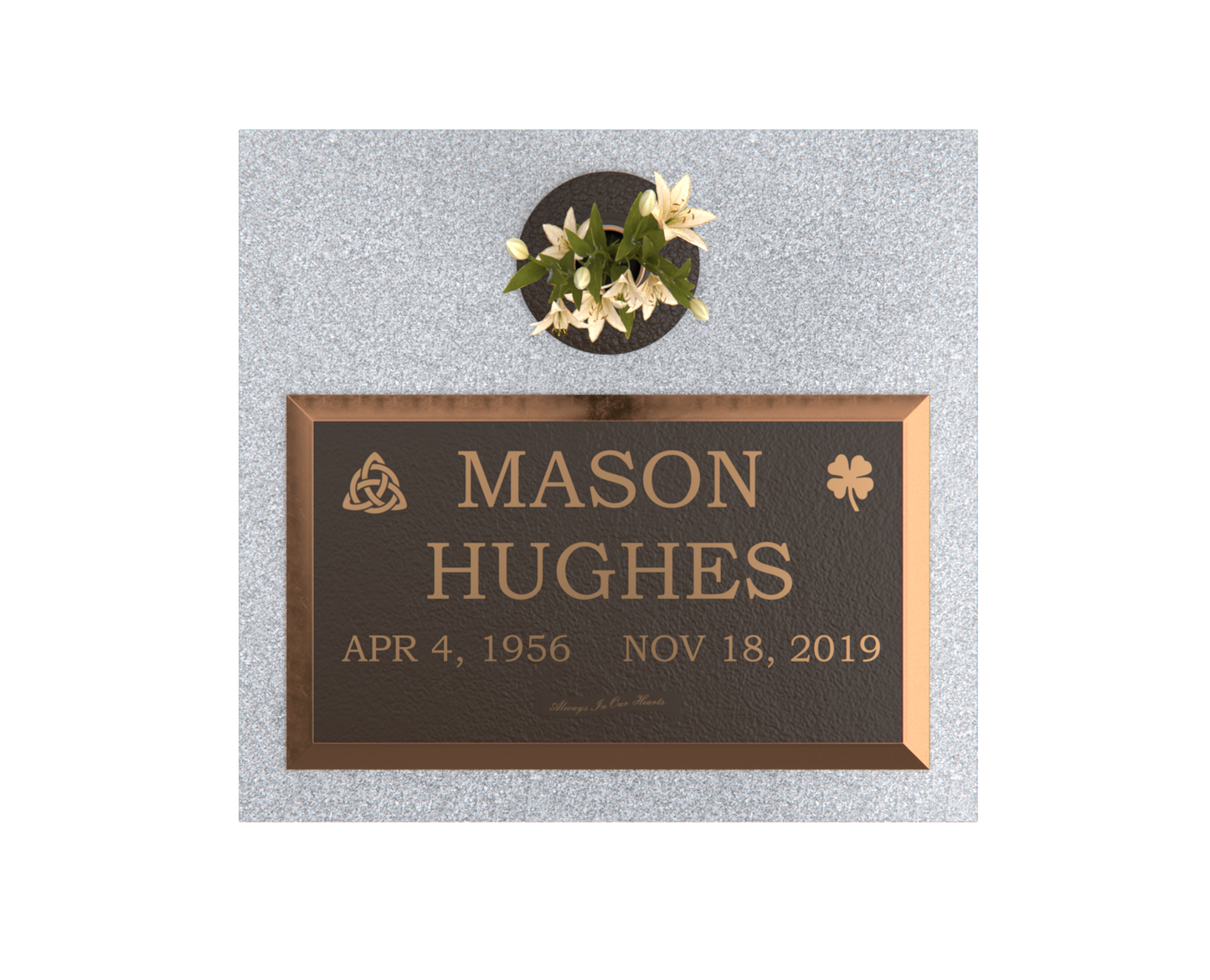 Premium Bronze Plaque 28"x 16" with Granite Base