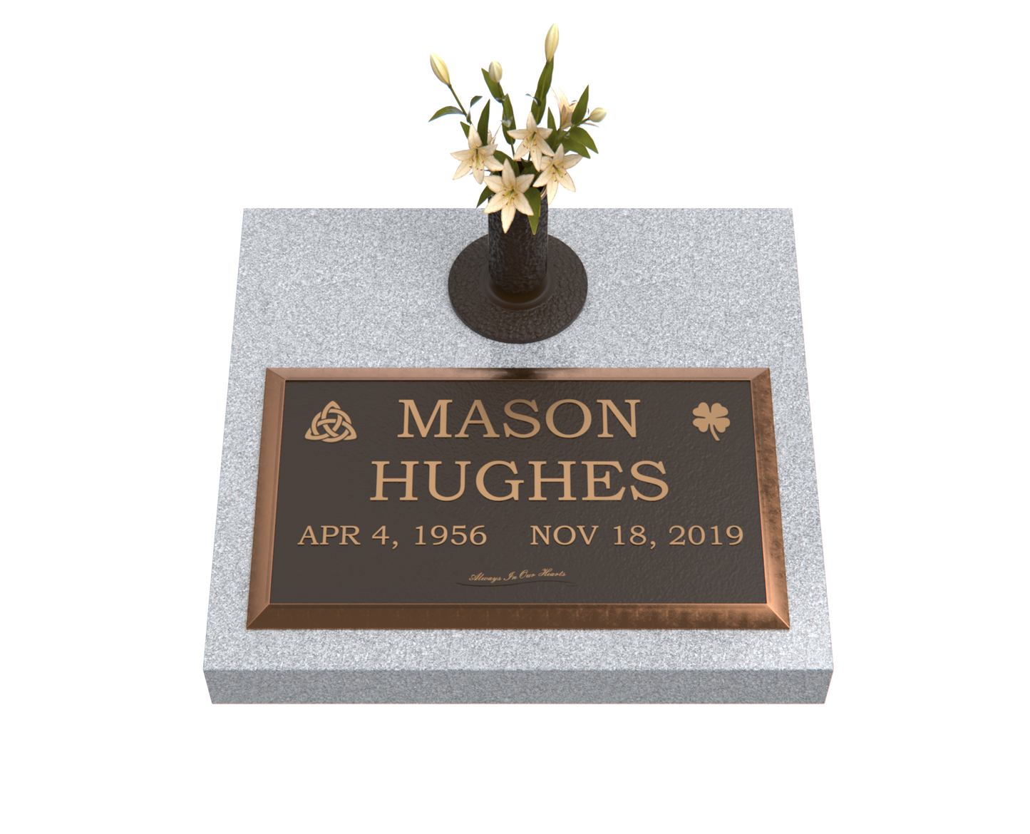Premium Bronze Plaque 28"x 16" with Granite Base