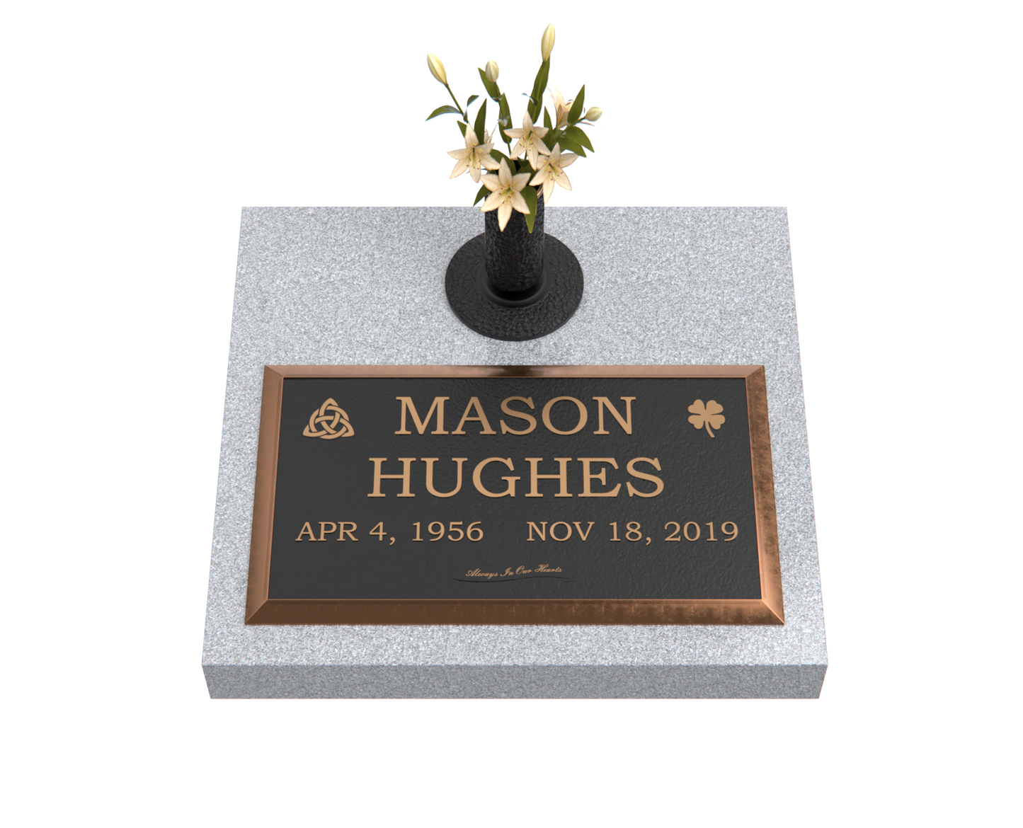 Premium Bronze Plaque 28"x 16" with Granite Base