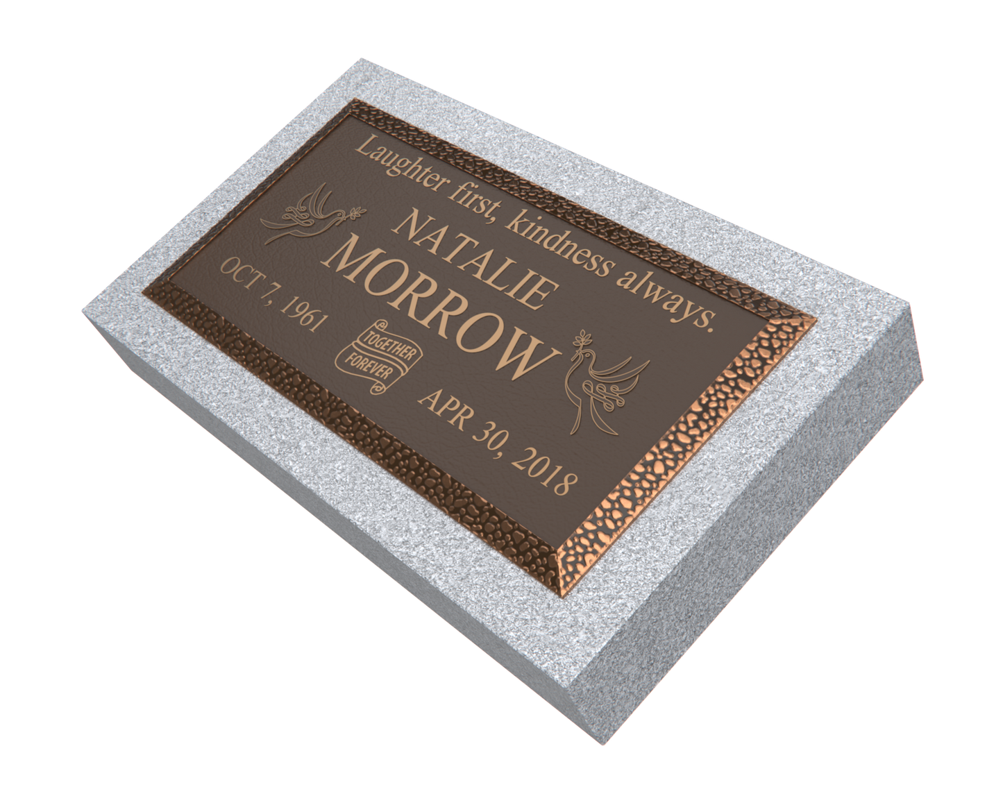 Premium Bronze Plaque 24"x 12" with Granite Base